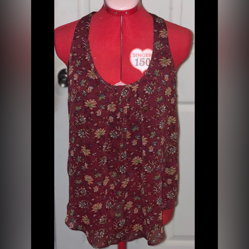Floral flower tank top